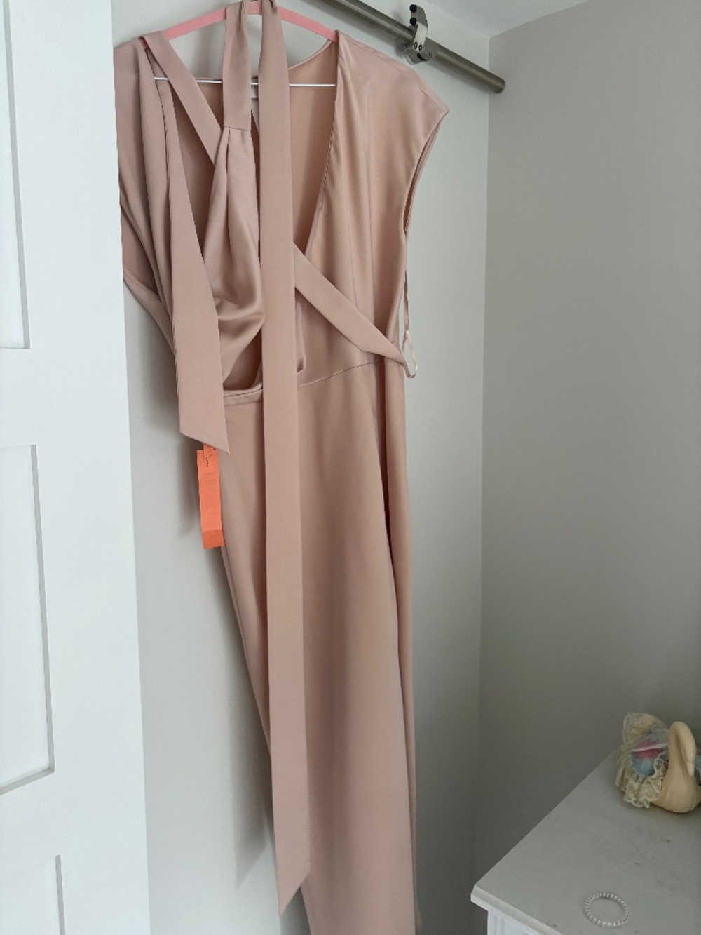 Blush tone dress